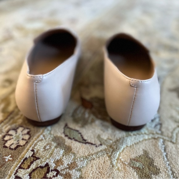 Marc Fisher Women’s Lalita Loafer Beige Color Silver Studded Accents Size 9.5 - Picture 9 of 14